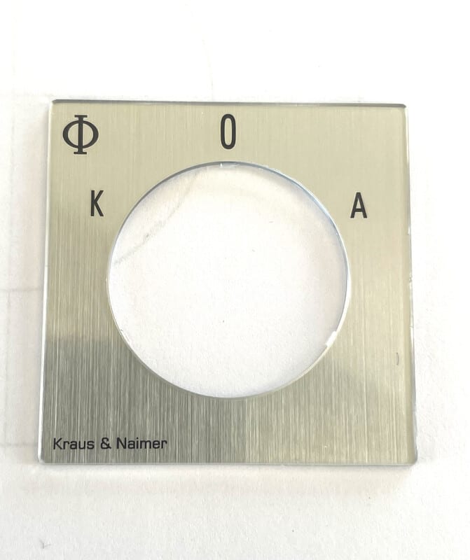 KRAUS & NAIMER - K&N 48x48 keskiöreikäl - S0F991/A00-E1L SFS0006 PLEXI