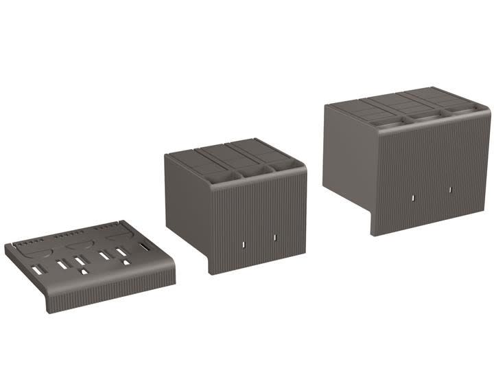 ABB - Liitinsuoja XT1 3P matala 2kpl - LTC XT1 3p