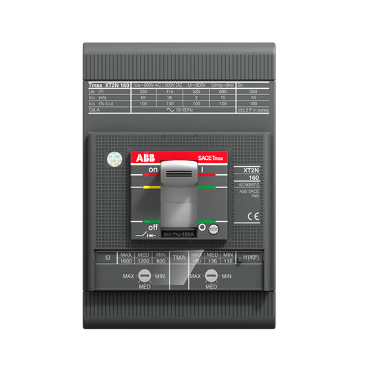 ABB SMART POWER - Kompaktikatkaisija - XT2S 160 MA 160 Im=960?2240 3p
