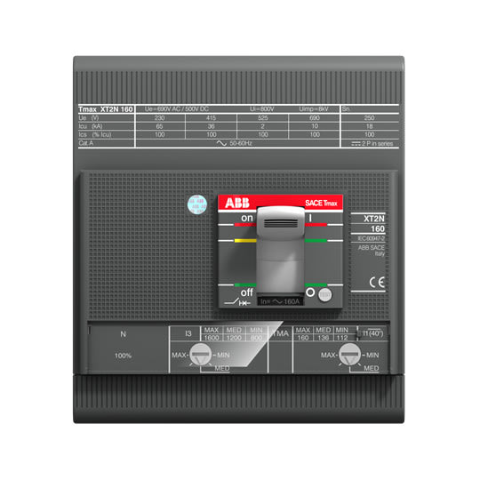 ABB SMART POWER - Kompaktikatkaisija - XT2S 160 TMA 160-1600 4p F F I