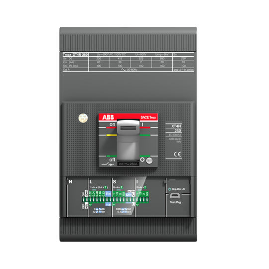 ABB - Kompaktikatkaisija 250A 3p - XT4N 250 FF 3p Ekip LSI 250A