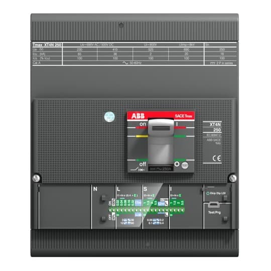 ABB - Kompaktikatkaisija 250A 4p - XT4N 250 FF 4p Ekip LS/I 250A
