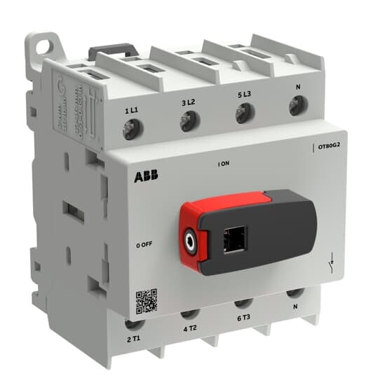 ABB SMART POWER - Kuormankytkin vipu OT PLUS - 4-nap. 80A 690V AC-22A