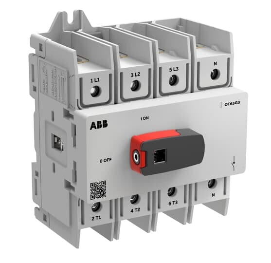 ABB SMART POWER - Kuormankytkin vipu OT PLUS - 4-nap. 63A 690V AC-22A