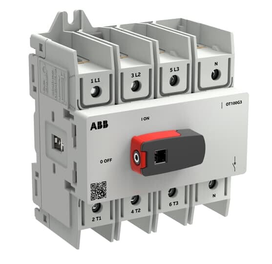 ABB SMART POWER - Kuormankytkin vipu OT PLUS - 4-nap. 100A 690V AC-22A