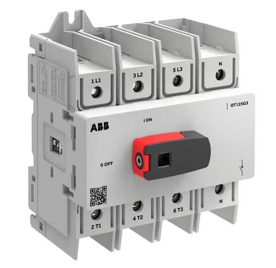ABB SMART POWER - Kuormankytkin vipu OT PLUS - 4-nap. 125A 690V AC-22A