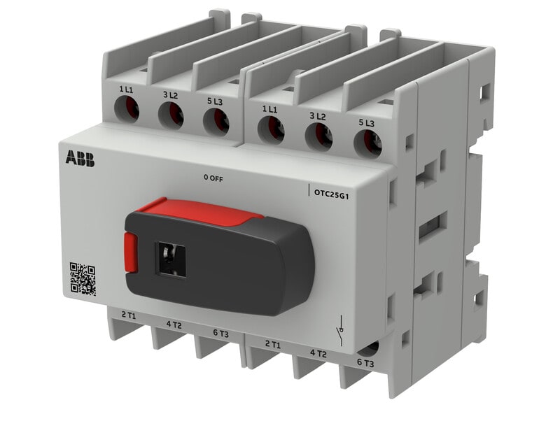 ABB SMART POWER - Vaihtokytkin - 3-nap. I-O-II 25A 690V AC-22A
