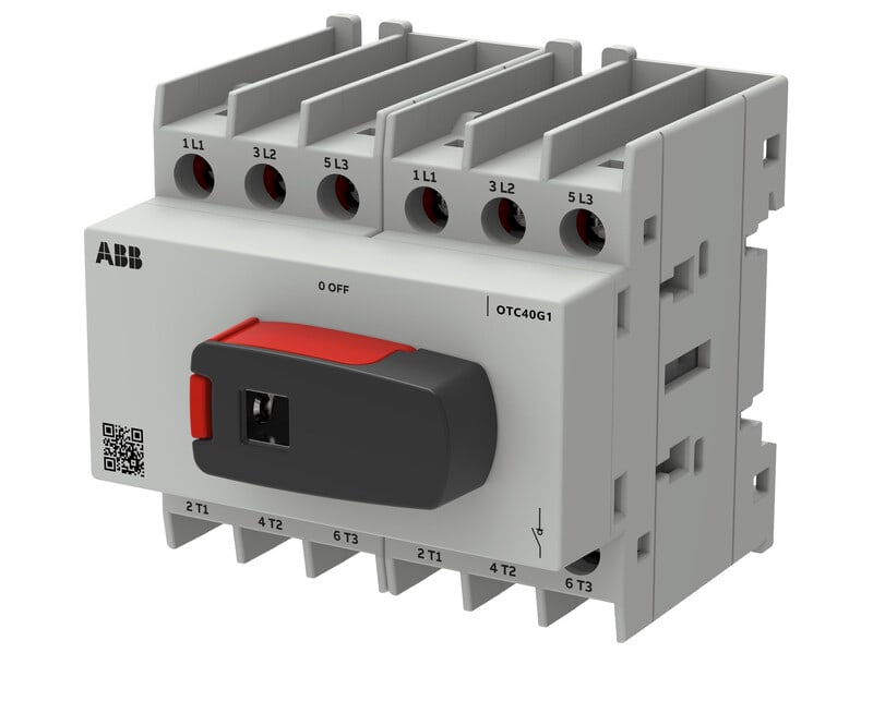 ABB SMART POWER - Vaihtokytkin - 3-nap. I-O-II 40A 690V AC-22A