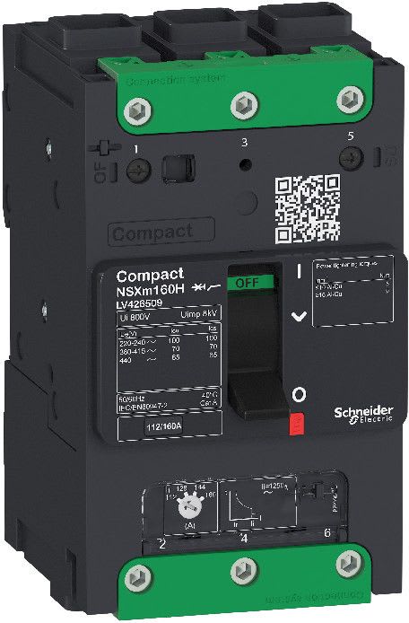 SCHNEIDER ELECTRIC - Kompaktikatkaisija - NSXm 25kA/400V 3P 125A EverLin