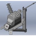ABB - 1-pylvästeline Jännitemuuntaj. - omakäyttömuuntajateline 1-p