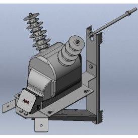 ABB - 1-pylvästeline Jännitemuuntaj. - omakäyttömuuntajateline 1-p
