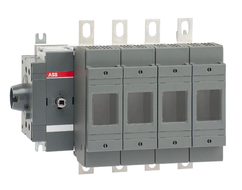 ABB - Kytkinvaroke 200A 4p sivusta DIN0 - OS200DS04F