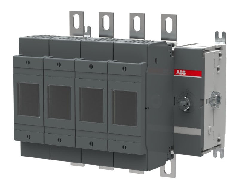 ABB - Kytkinvaroke 200A 4p sivusta DIN0 - OS200DS40F