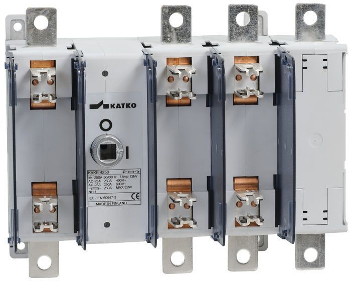 KATKO - Kytkinvaroke 4-nap 250A - KVKE 4250 LVK228LK14