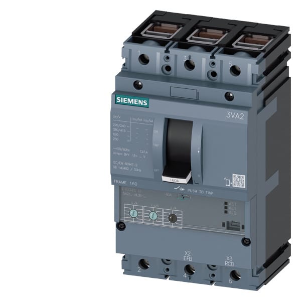 SIEMENS - Kompaktikatkaisija - 3VA2163-0MN36-0AA0 63A 3N 200kA