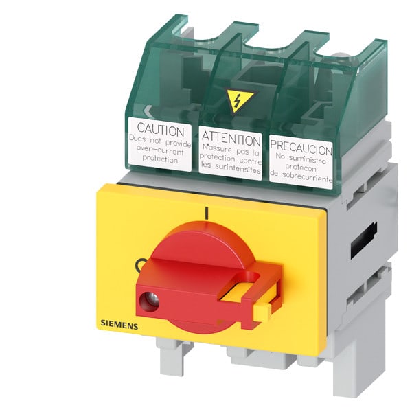 SIEMENS - Pääkytkin UL489 Hätä-seis - 3LD5400-0TK13 100A 3-nap