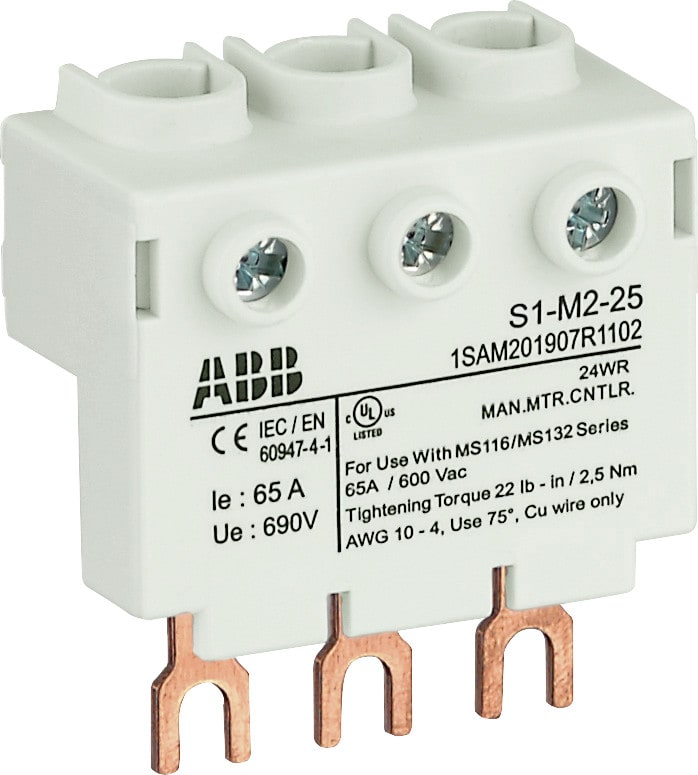 ABB - Syöttöliitin 25mm2 MS116/132 - S1-M2-25