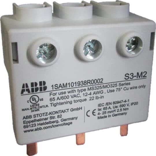 ABB - Syöttöliitin - MS325, korkea