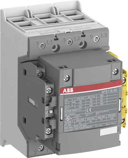 ABB - Kontaktori AFS116-30-12-13 - 3-nap.55kW,1S,2A,116A(AC-3)