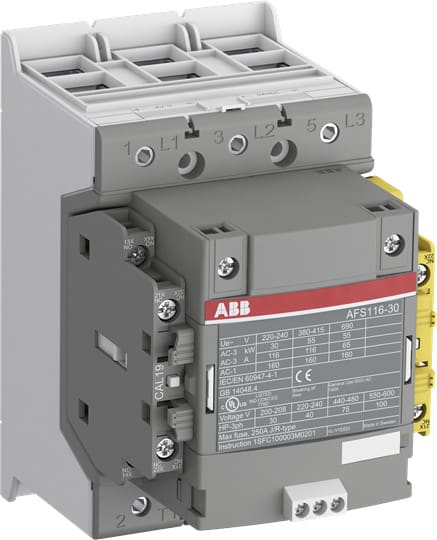 ABB - Kontaktori AFS116-30-12-34 - 3-nap.55kW,1S,2A,116A(AC-3)