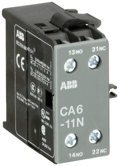 ABB - Apukosketinlohko B6 varten - CA6-11N sivulle