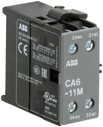 ABB - Apukosketinlohko B6 varten - CA6-11M sivulle
