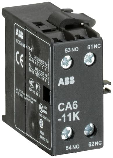 ABB - Apukosketinlohko K6 varten - CA6-11K sivulle