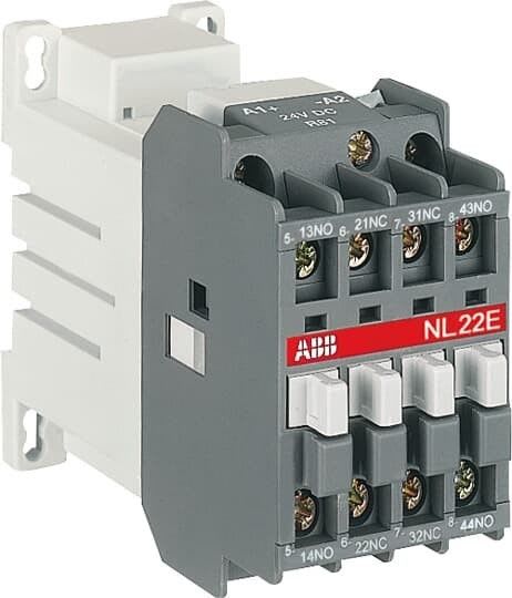 ABB - Apukontaktori NL22E-81 - 4-nap. 24VDC