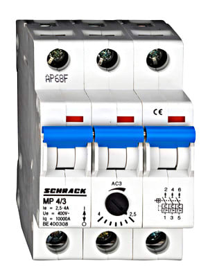 SCHRACK - Moottorinsuojakatkaisija - MP 1.6/3