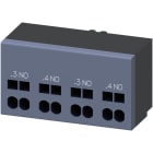 SIEMENS - Apukosketin 2NO - 3RA6911-2A 2s, jousiliitin