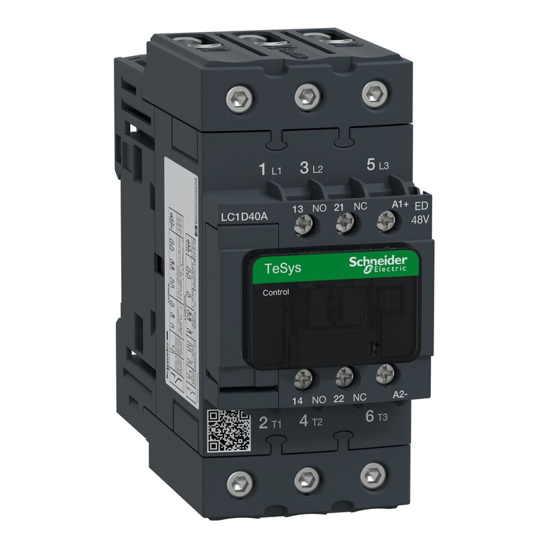 Schneider Electric Finland Oy - Kontaktori 40A 48VDC - LC1D40AED
