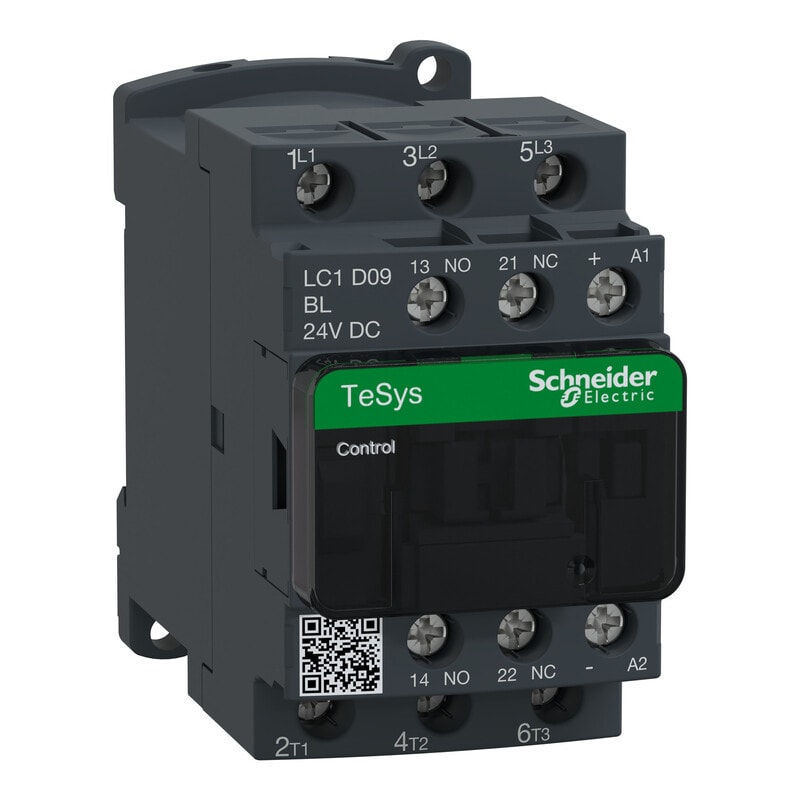 Schneider Electric Finland Oy - Kontaktori - Kont. 9A/AC3 kela 24VDC 2,4W