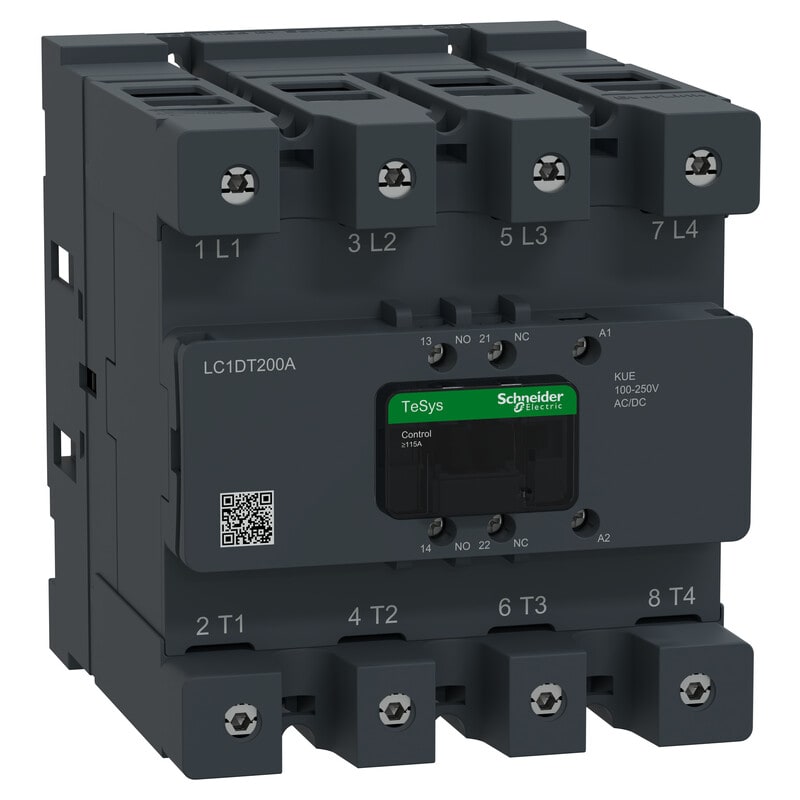 SCHNEIDER ELECTRIC - Kontaktori - Ktkri 200A 100-250V ACDC EvLk
