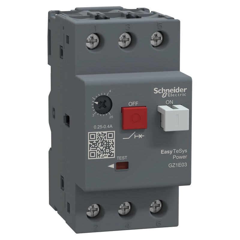 Schneider Electric Finland Oy - Moottorinsuojakatkaisija - GZ1E,AC-3,3P,0.25..0.40A