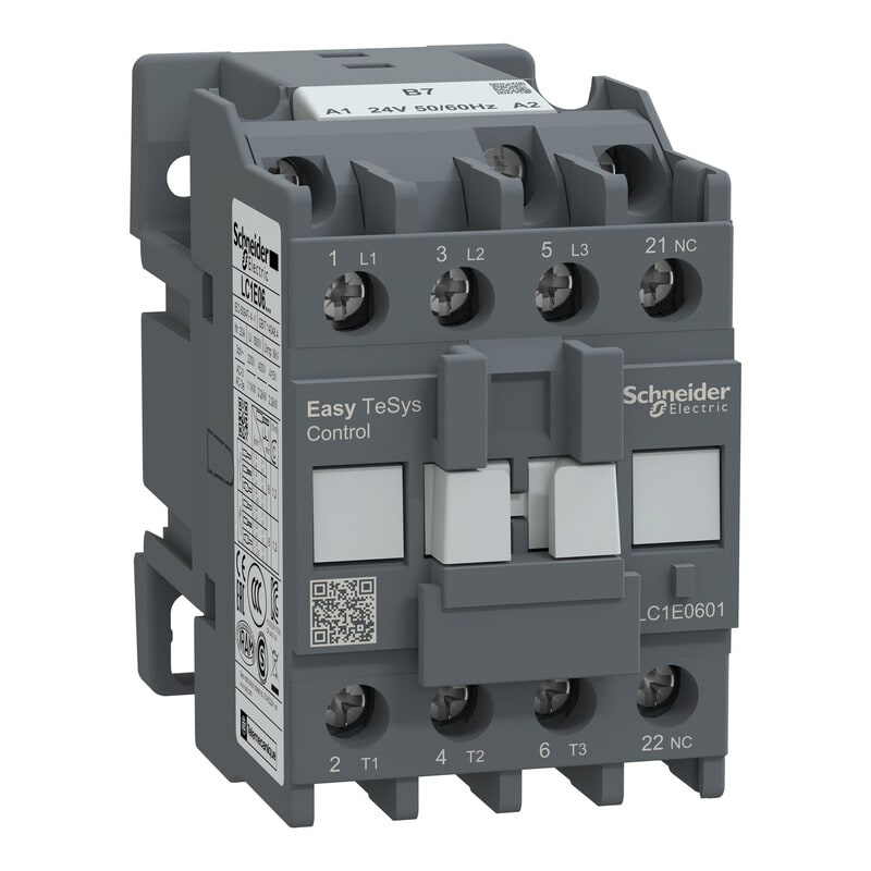 SCHNEIDER ELECTRIC - Kontaktori Easy TeSys - LC1E,3P(3NO),440V,6A,24V AC ,5