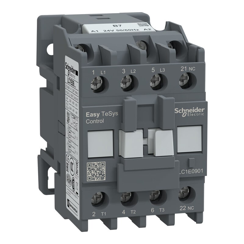 SCHNEIDER ELECTRIC - Kontaktori Easy TeSys - LC1E,3P(3NO),440V,9A,24V AC ,5