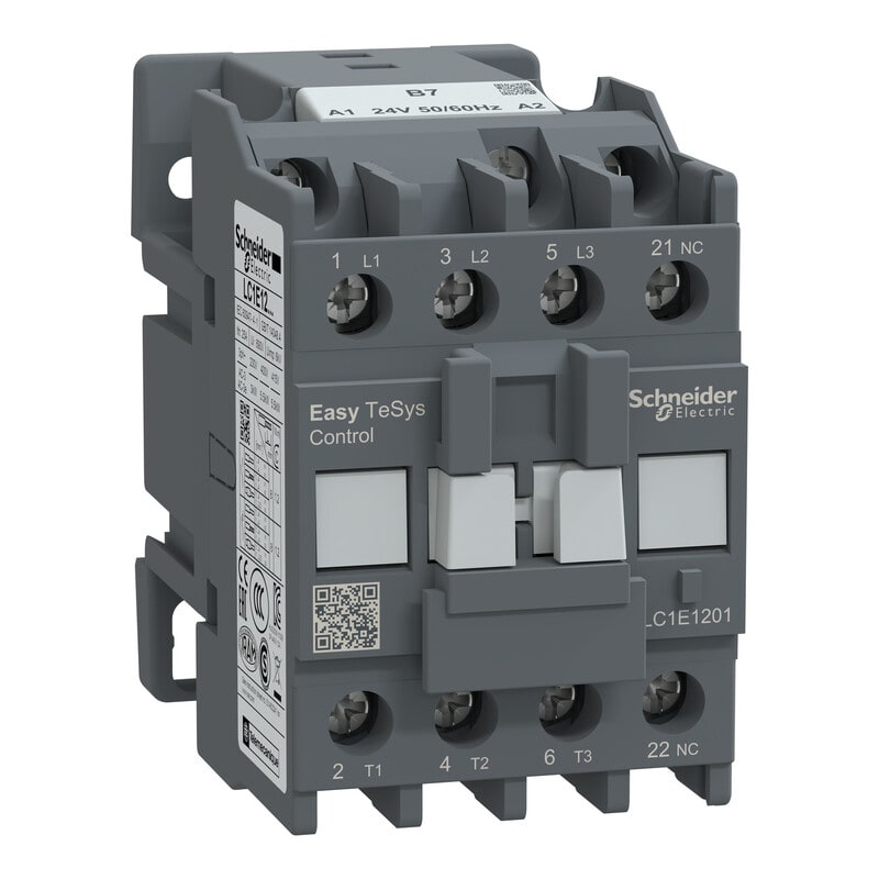 SCHNEIDER ELECTRIC - Kontaktori Easy TeSys - LC1E,3P(3NO),440V,12A,24V AC ,