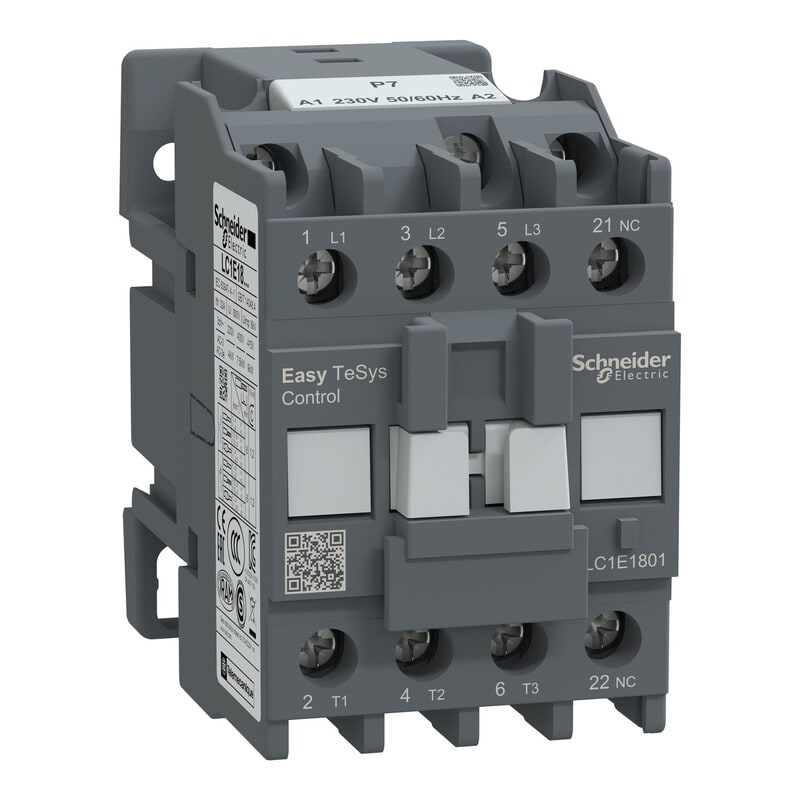 SCHNEIDER ELECTRIC - Kontaktori Easy TeSys - LC1E,3P(3NO),440V,18A,230V AC