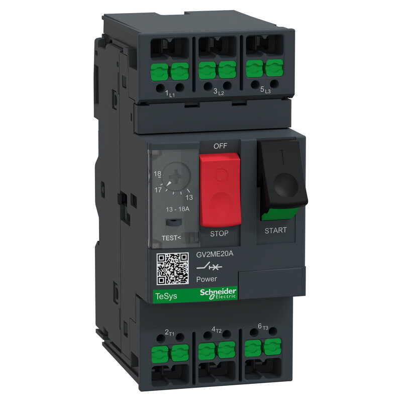 SCHNEIDER ELECTRIC - Moottorinsuojakatkaisija - 3P, AC3, 13-18A, Snap-In