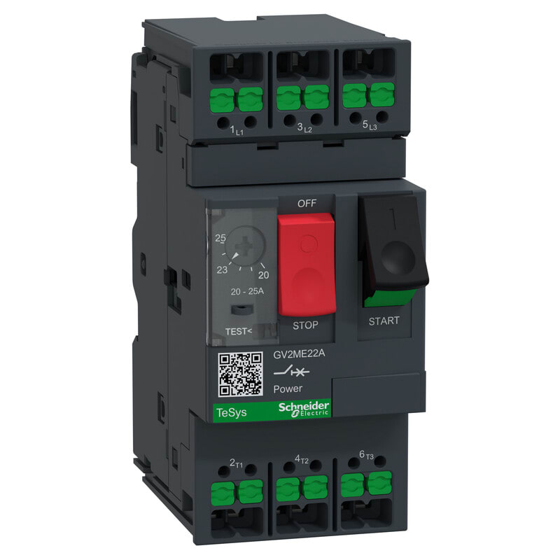 SCHNEIDER ELECTRIC - Moottorinsuojakatkaisija - 3P, AC3, 20-25A, Snap-In