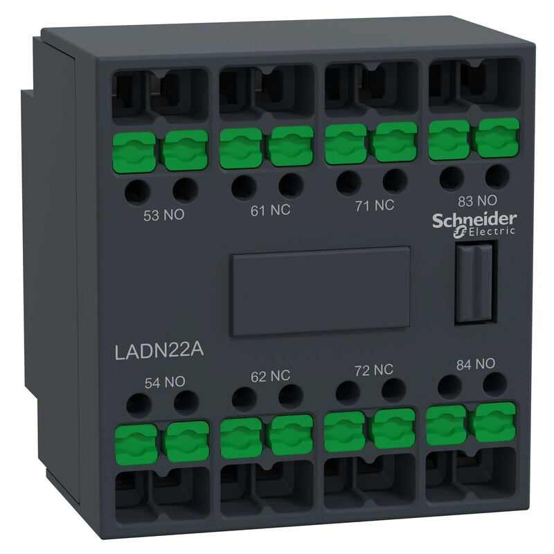 SCHNEIDER ELECTRIC - Apukosketin - Apukosketin 2NO 2NC Snap-In