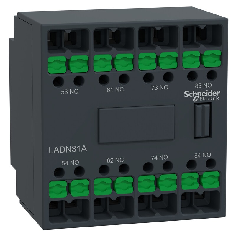 SCHNEIDER ELECTRIC - Apukosketin - Apukosketin 3NO 1NC Snap-In