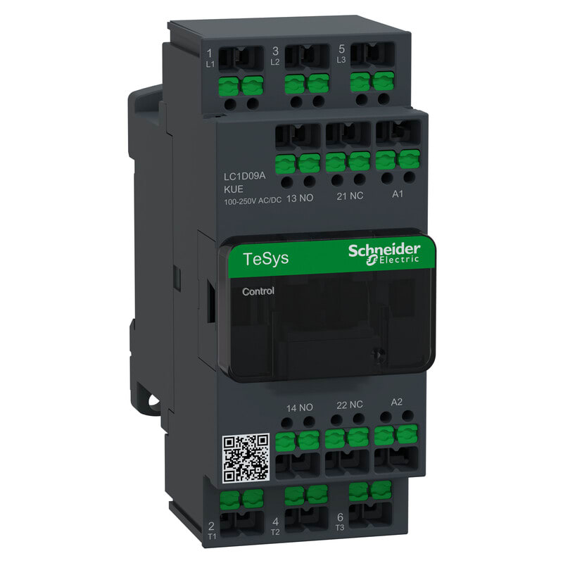 SCHNEIDER ELECTRIC - Kontaktori - 09A 3P 100-250V AC/DC Snap-In