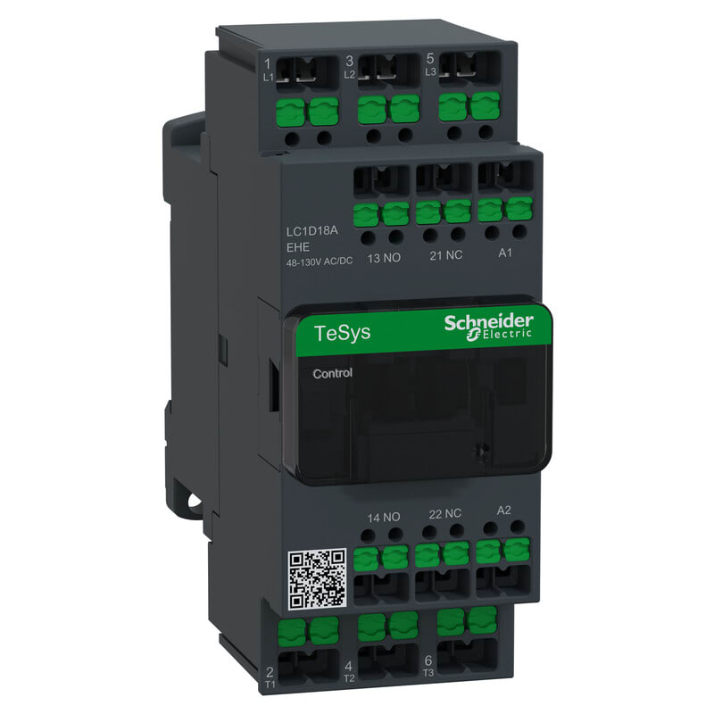 SCHNEIDER ELECTRIC - Kontaktori - 18A 3P 48-130V AC/DC Snap-in