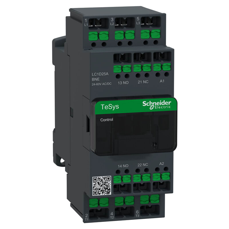 SCHNEIDER ELECTRIC - Kontaktori - 25A 3P 24-60V AC/DC Snap-in