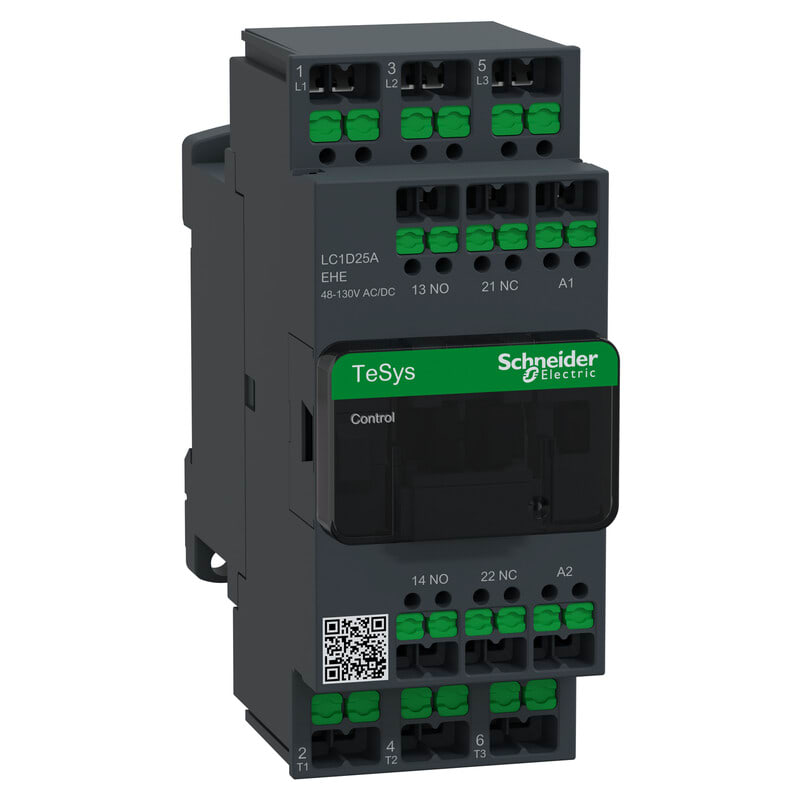 SCHNEIDER ELECTRIC - Kontaktori - 25A 3P 48-130V AC/DC Snap-in