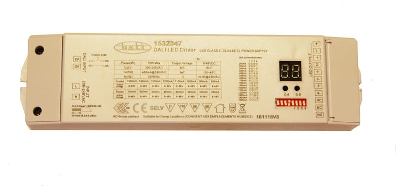 CARIITTI - LED-liitäntälaite - TASAVIRTALÄHDE DALI 75W 4CH