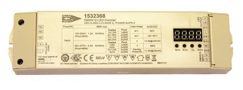 CARIITTI - LED-liitäntälaite - TASAJÄNNITELÄHDE DMX 100W
