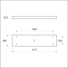 ELEKTRO-VALO - Upotuskotelo LEDPANEL - Ledpanel pintakotelo 1200x300