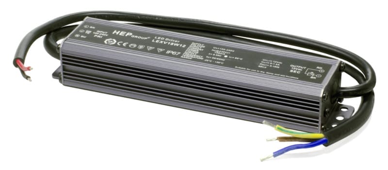 SAAS INSTRUMENTTI - LED-liitäntälaite highline - STRIP POWER 18W/12V/IP65